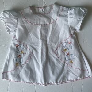 Vintage Mayfair Embroidered Umbrella Tunic Dress 📍Infant Size